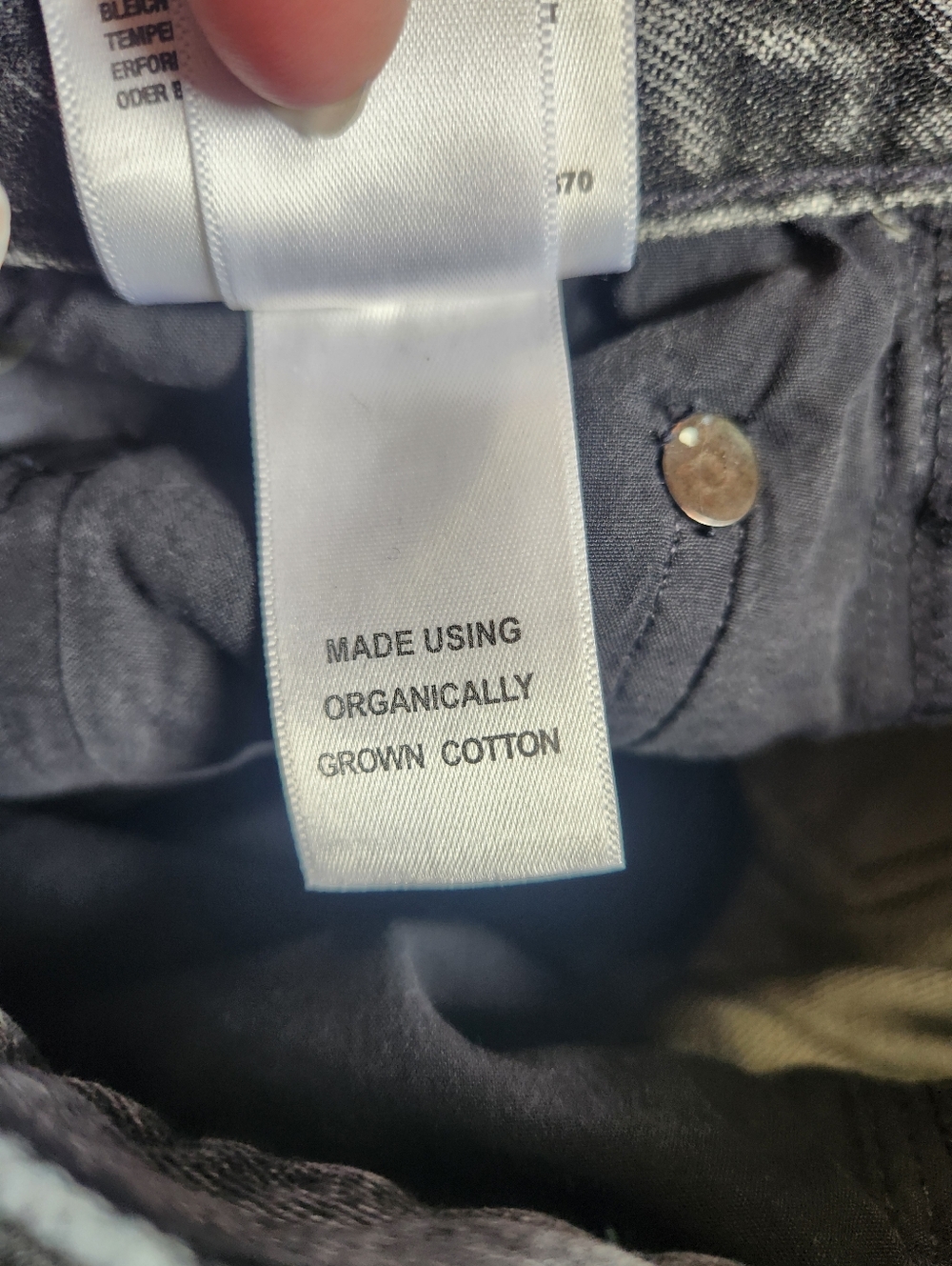 AGOLDE Lana Mid Rise Vintage Straight Jeans Roam Black/Gray Wash Sz 23 Like New - Picture 9 of 9